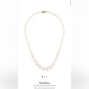 Pearl and 14k gold Rivera necklace